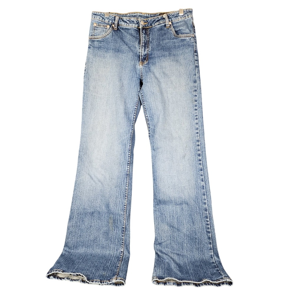 Lawman Vintage Flare Jeans‎ Medium Wash Wide Leg Denim Womens Size 13/14